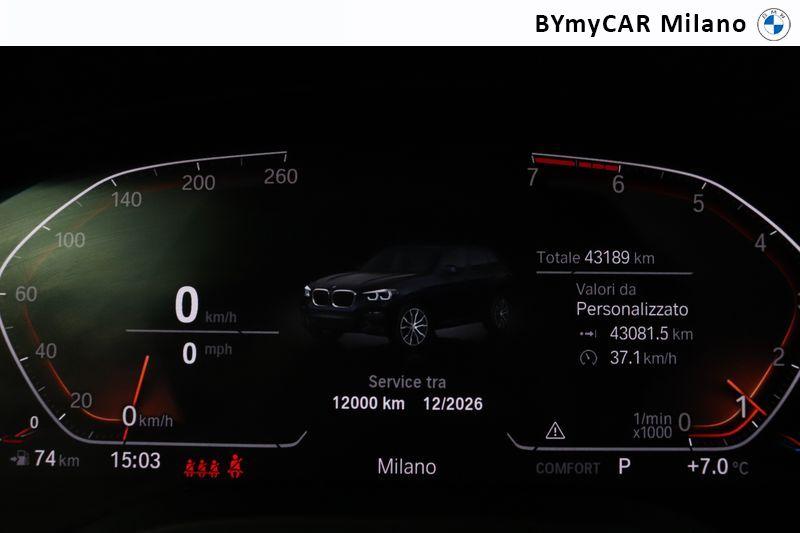 BMW X3 xdrive20i Msport 184cv auto