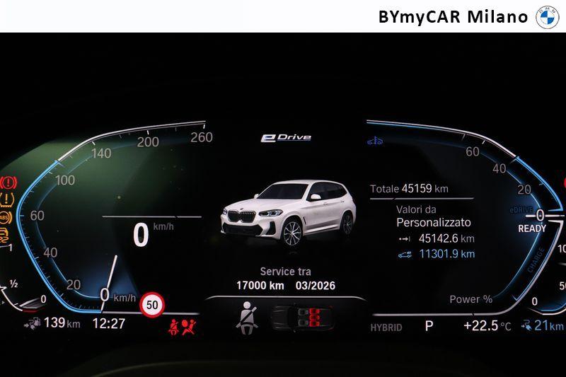 BMW X3 xdrive30e Msport auto